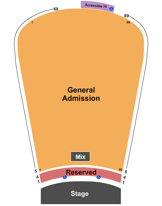 Red Rocks Amphitheatre Big Gigantic Seating Chart
